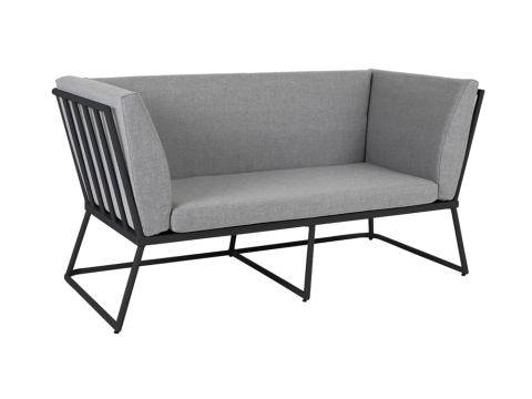 Brafab Vence 2-Sitzer, schwarz-grau 167cm