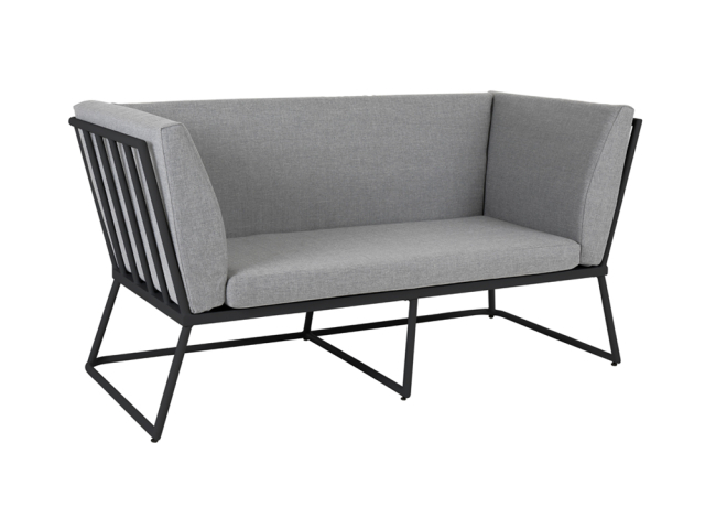 Brafab Vence 2-Sitzer, schwarz-grau 167cm