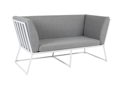 Brafab Vence 2-Sitzer, weiß-grau 167cm