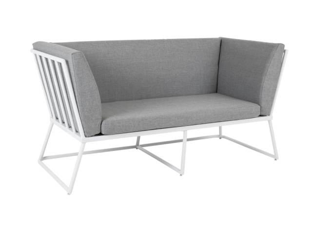 Brafab Vence 2-Sitzer, wei-grau 167cm