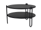 Brafab Blixt Loungetisch Aluminium schwarz, 65cm