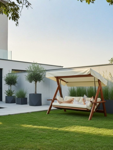 Pemode Hollywoodschaukel Lyon 2400 Beige B:228 x T:134 x H:190 cm