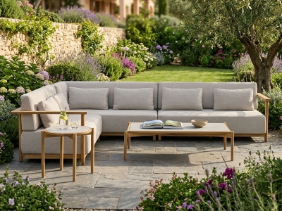 Apple Bee St. Lucia Loungegruppe 3 ca. 316x213cm Teak inkl. Polster