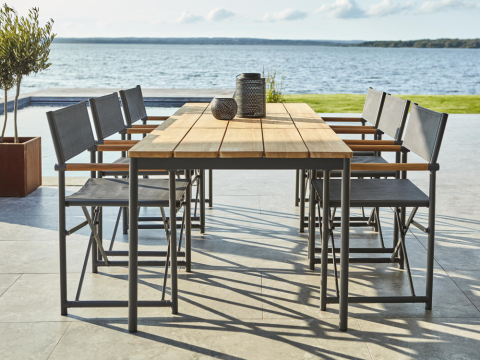 Brafab Zand-Nox Dining-Set Tisch 238x90cm