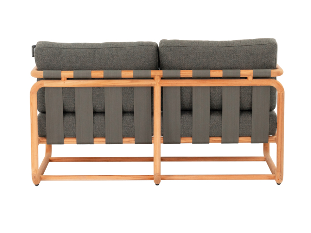 Apple Bee Dolce 2-Sitzer Teakholz Grau Loungesofa 142cm
