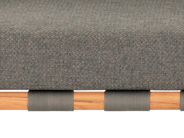 Apple Bee Dolce 2-Sitzer Teakholz Grau Loungesofa 142cm