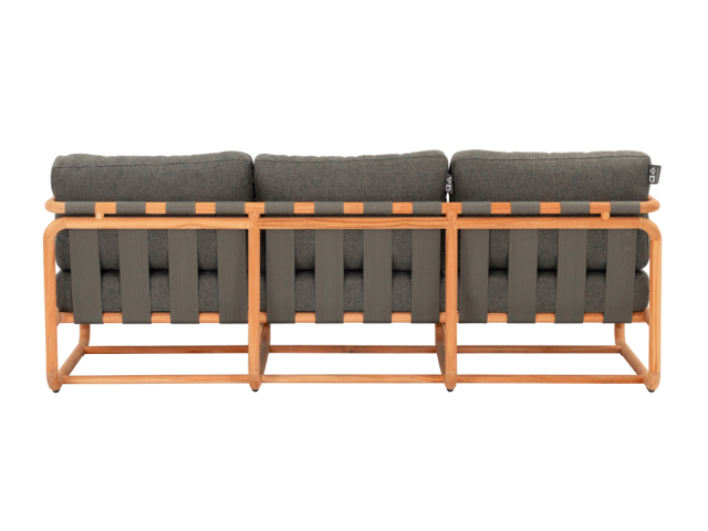 Apple Bee Dolce 3-Sitzer Loungesofa 209cm Teakholz Grau