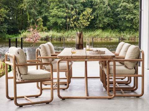 Apple Bee Dolce Gartentisch Teak 240x100cm