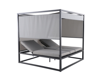 MWH Cubico Daybed Matt Grey 200x200cm inkl. Polster Grau MWH Cubico Daybed Matt Grey 200x200cm inkl. Polster Grau