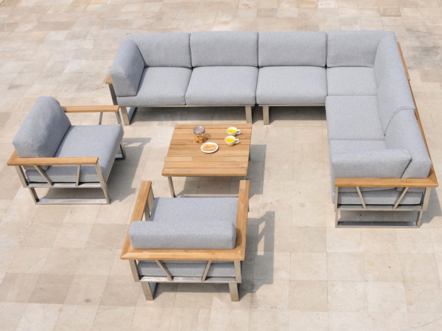 Zebra Gartenm&ouml;bel-Set Belvedere Lounge 7