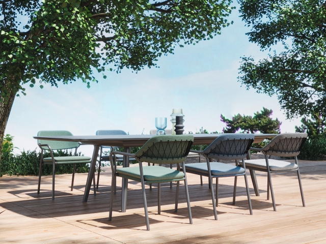 MWH Anderno Stapelstuhl Gr&uuml;n