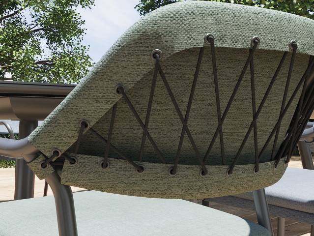 MWH Anderno Stapelstuhl Gr&uuml;n