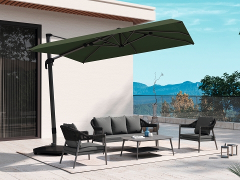 MWH Camarillo 4-tlg. Lounge-Set Anthrazit