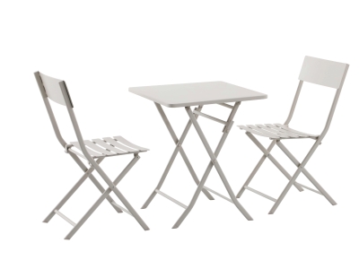 MWH Lido Bistro Set Taupe, klappbar