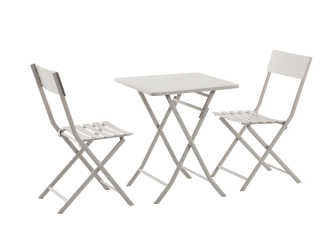 MWH Lido Bistro Set Taupe, klappbar