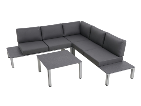 MWH Kedline Lounge-Set Silber inkl. Polster