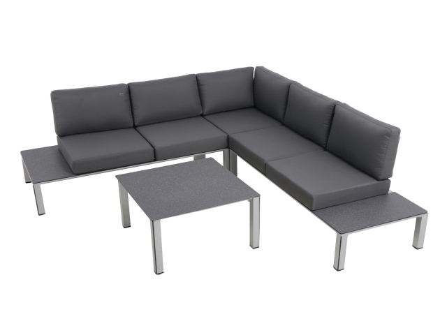 MWH Kedline Lounge-Set Silber inkl. Polster