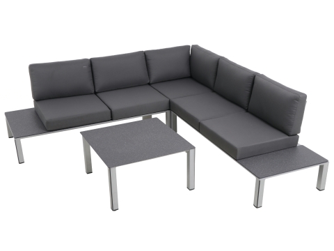 MWH Elements Lounge-Set Silber inkl. Polster