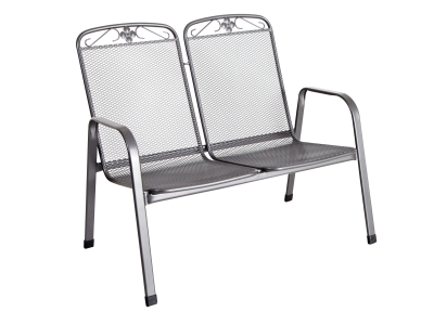 MWH Savoy 2-Sitzer Bank Iron Grey, stapelbar