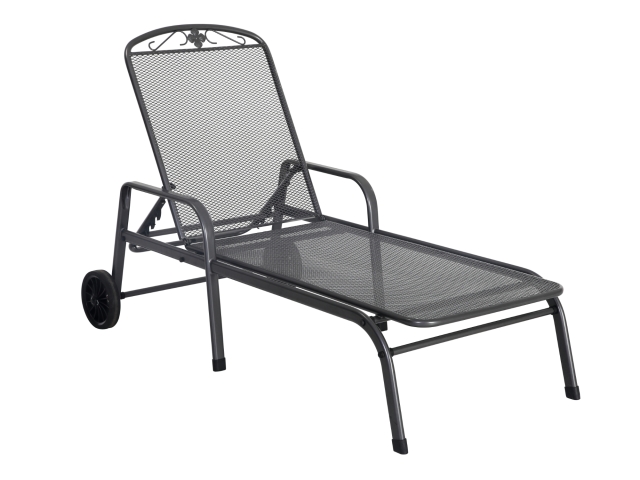 MWH Savoy Rollliege Iron Grey, R&uuml;ckenlehne verstellbar