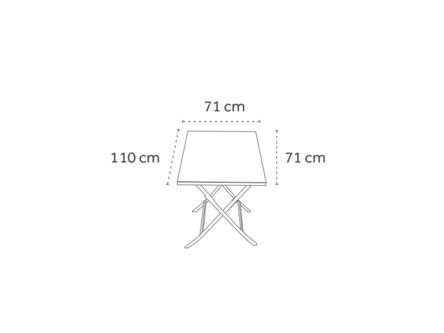 Creador Piquey CR Tisch 110x71cm klappbar