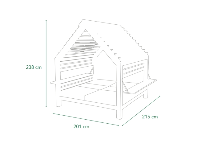 MWH Royal Daybed Deluxe 215x201cm inkl. Polster, Kopf- und Fu&szlig;teile verstellbar