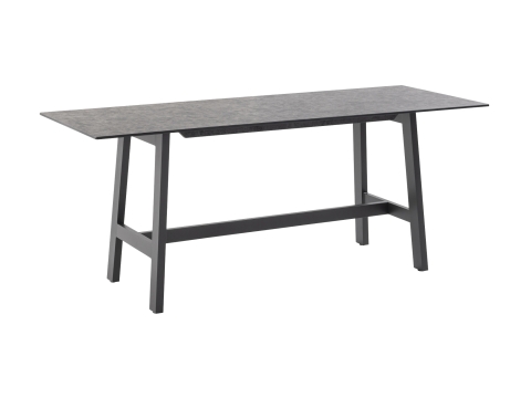 Niehoff Tavo Tresentisch HPL 220x80cm, Gestell Aluminium anthrazit