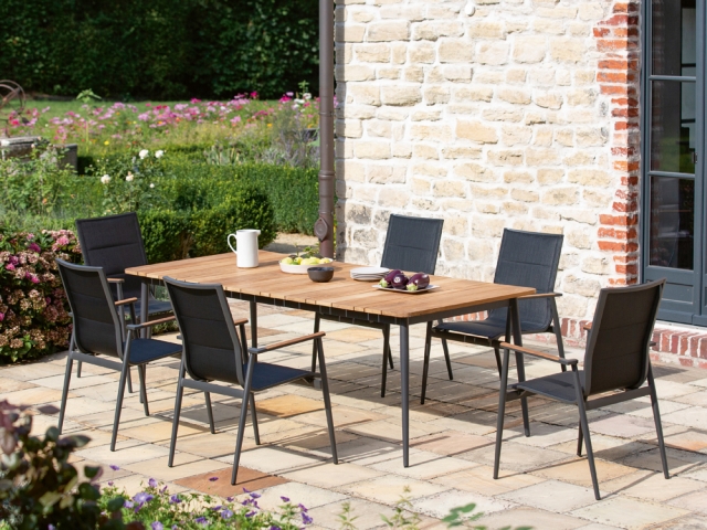 Niehoff Luna-Regg Gartenm&ouml;bel-Set, 7-teilig