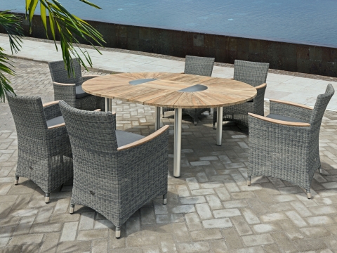 Zebra Gartenm&ouml;bel-Set Catax-Status 6