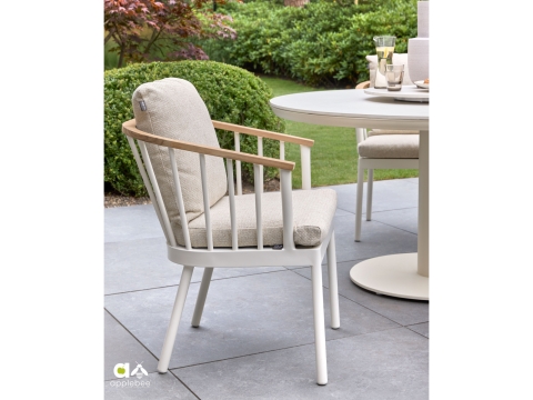 Apple Bee Condor Dining Armchair Alu Oyster