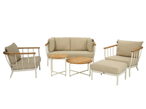 Apple Bee Condor Lounge Sessel Alu Oyster