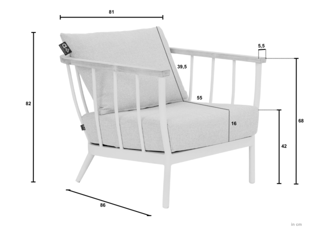Apple Bee Condor Lounge Sessel Alu Oyster