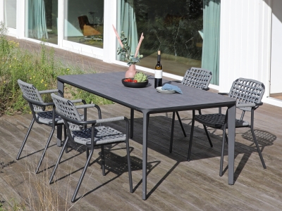 Zebra Gartenm&ouml;bel-Set Taro-Costa grey