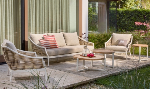 Apple Bee Milou 3-Sitzer Sofa Oyster 203cm