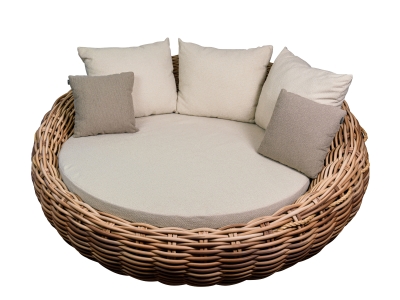 Apple Bee Cocoon Daybed Boucle Cream inkl. Kissen 220x220x92cm Apple Bee Cocoon Daybed Boucle Cream inkl. Kissen 220x220x92cm