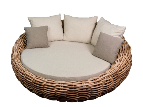 Apple Bee Cocoon Daybed Boucle Cream inkl. Kissen 220x220x92cm
