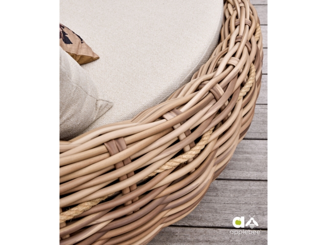 Apple Bee Cocoon Daybed Boucle Cream inkl. Kissen 220x220x92cm