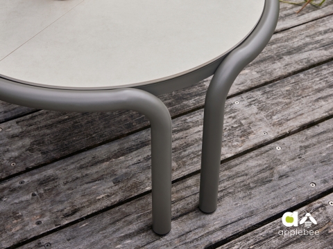 Apple Bee Lugano Kaffeetisch 80cm Taupe