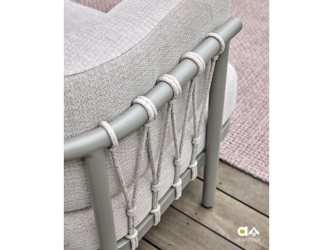 Apple Bee Maui Chaise Lounge links 200cm Taupe