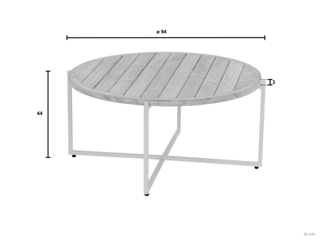 Apple Bee Condor Lounge-Set 3 Oyster Cotton Flower