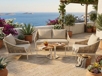 Apple Bee Milou-Monaco Lounge-Set 1 Oyster ca. 312x161cm Apple Bee Milou-Monaco Lounge-Set 1 Oyster ca. 312x161cm