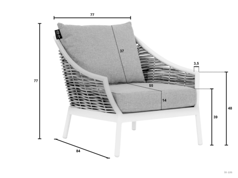Apple Bee Milou-Monaco Lounge-Set 1 Oyster ca. 312x161cm