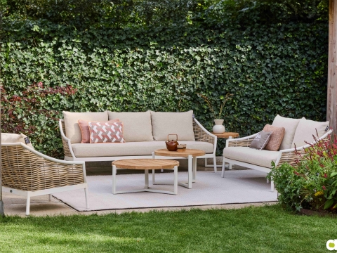 Apple Bee Milou-Monaco Lounge-Set 3 Oyster ca. 371x228cm