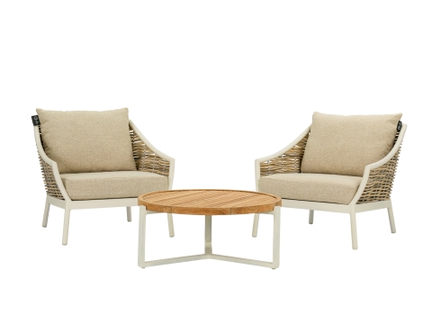 Apple Bee Milou-Monaco Lounge-Set 4 Oyster