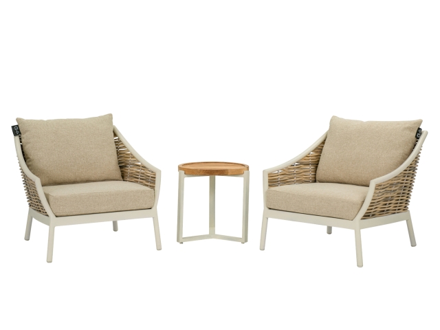 Apple Bee Milou-Monaco Lounge-Set 5 Oyster