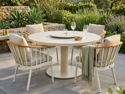 Apple Bee Condor-Melville 140cm Dining-Set 1 Oyster