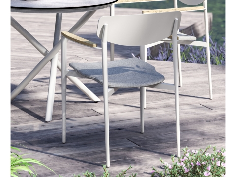 Zebra Hornet Stapelsessel Aluminium light taupe