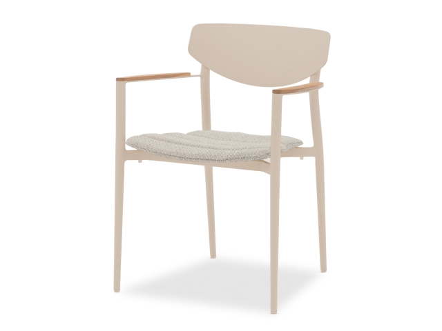 Zebra Hornet Stapelsessel Aluminium light taupe