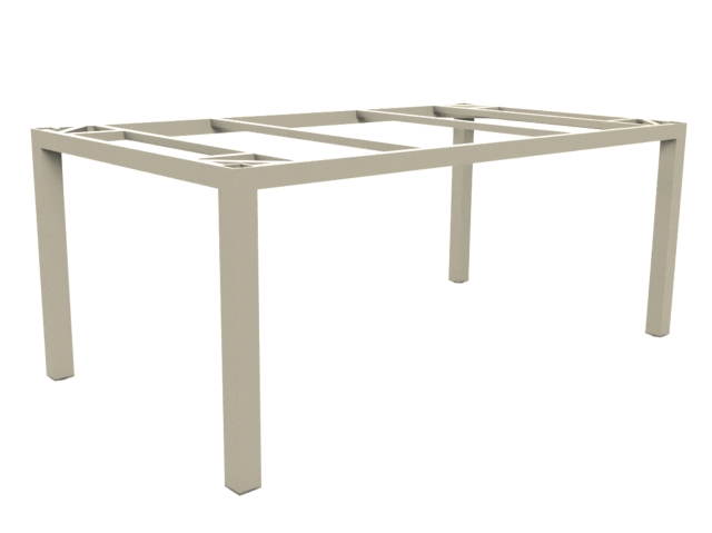 Zebra Alus Tischgestell 180x100cm light taupe ohne Tischplatte