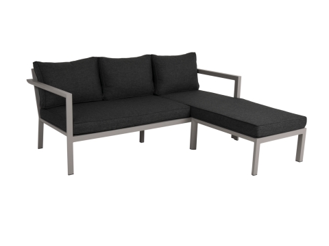 Brafab Delia Diwan Loungesofa,Aluminium Khaki, inkl. Polster